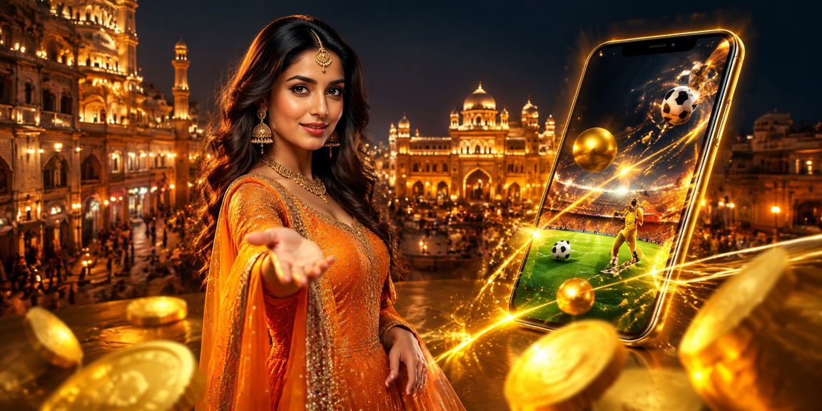 A vibrant scene showing Indian sports betting in Lucknow old city